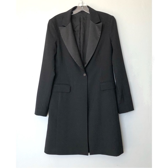 Theory Jackets & Blazers - Theory Black Long Blazer Coat